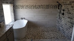 Elite Tile Xpressions Tub in shower..