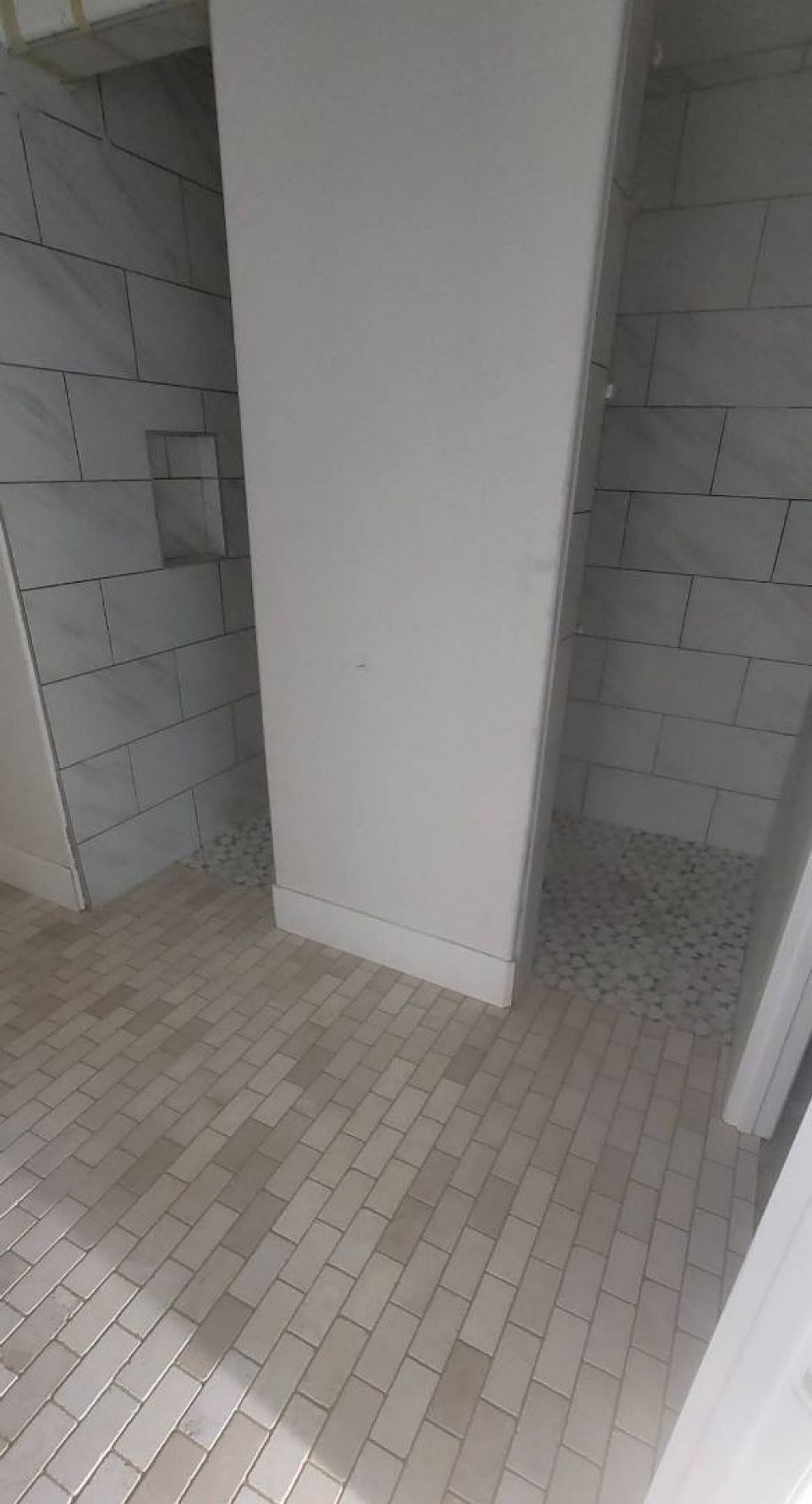 Custom tile shower remodel in Sherman TX